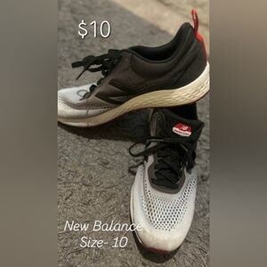 New Balance Black and Gray Athletic Sneakers